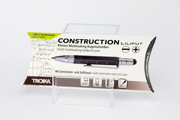 Troika Construction Pen Liliput Black Showing Front of Packaging