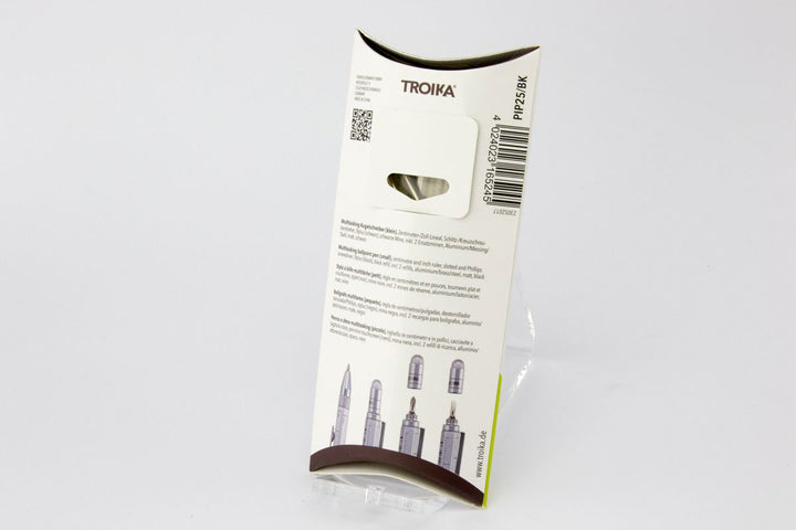Troika Construction Pen Liliput Black Showing Back of Packaging