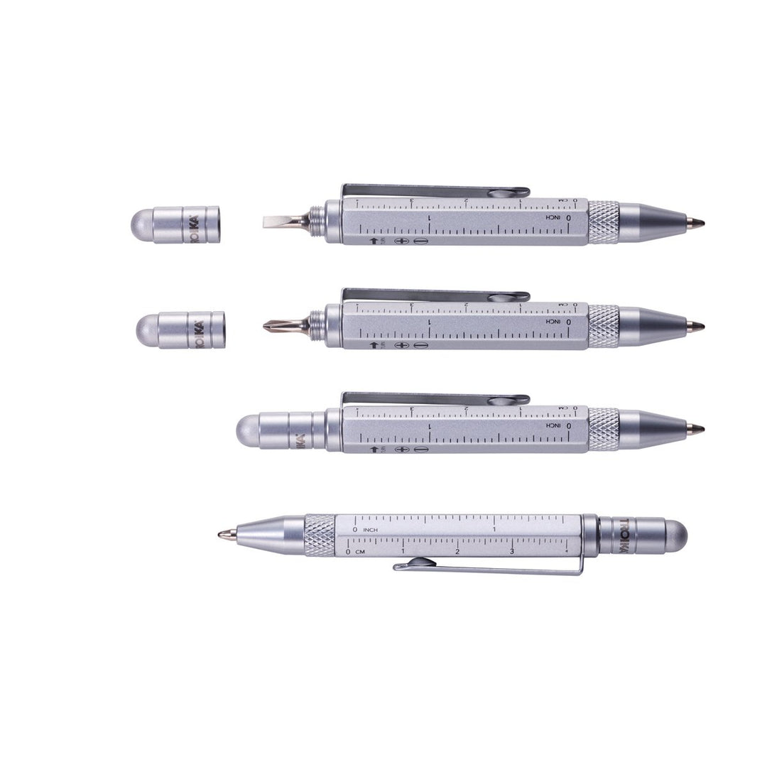 Troika Construction Tool Pen Liliput Silver Showing Functionality