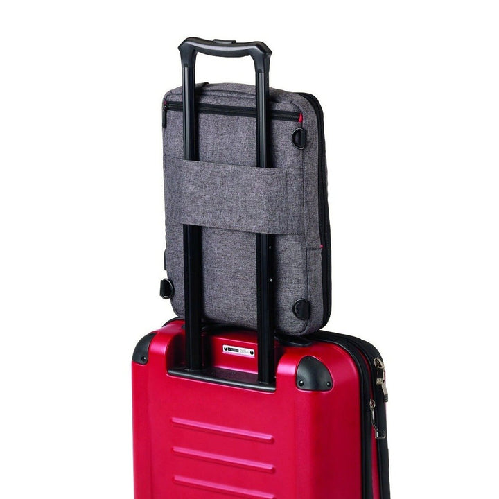 Troika Smart Backpack's loop for attaching to a trolley luggage, RUC70/GY