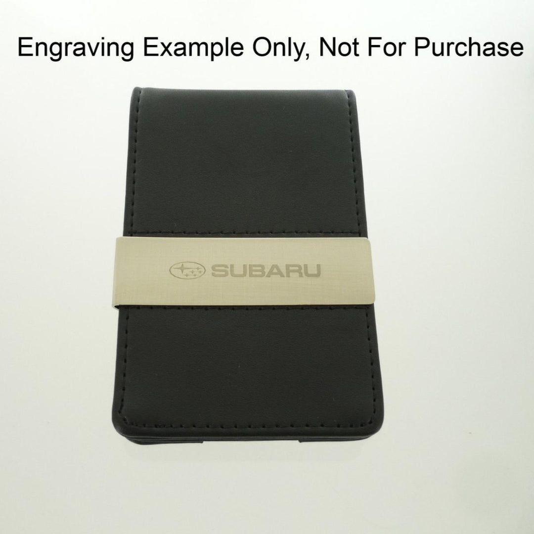 Troika Wallet CardSaver® with RIFD Protection Showing an engraved sample