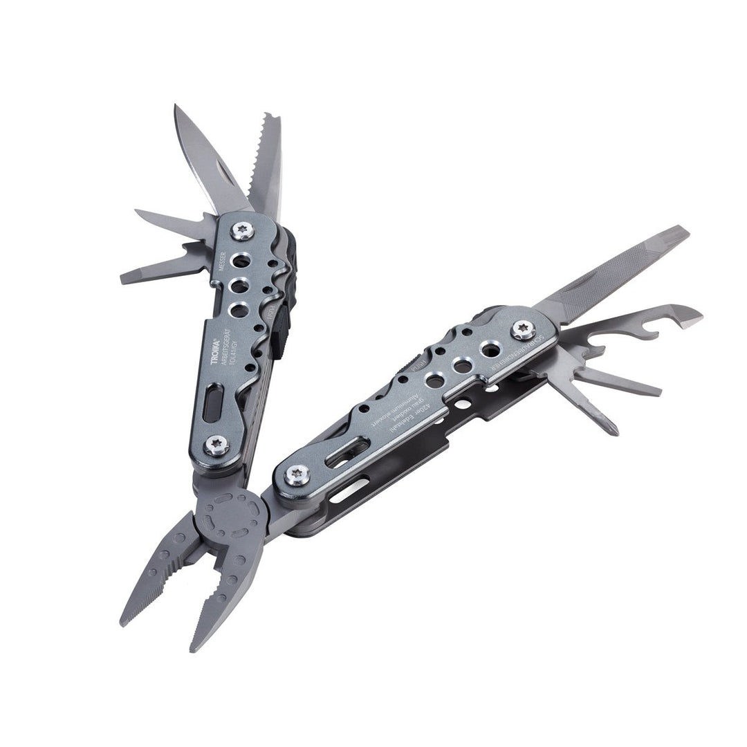 Troika Arbeitsgeraet 10 Function Multitool-Open Showing All Tools