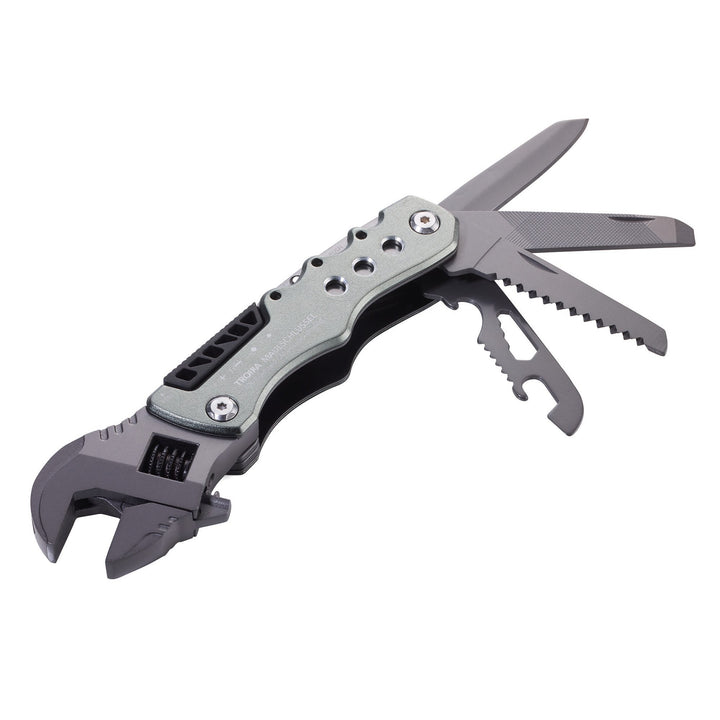 Troika Maulschlussel Adjustable Wrench Multi-Tool Item TOL44/GY Showing 420 Stainless Steel Tools Side View