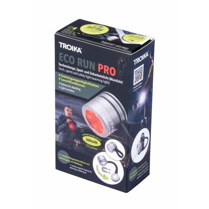 Troika Eco Run Pro Plus Rechargeable Multi Function LED Running, Cycling and Head Lamp