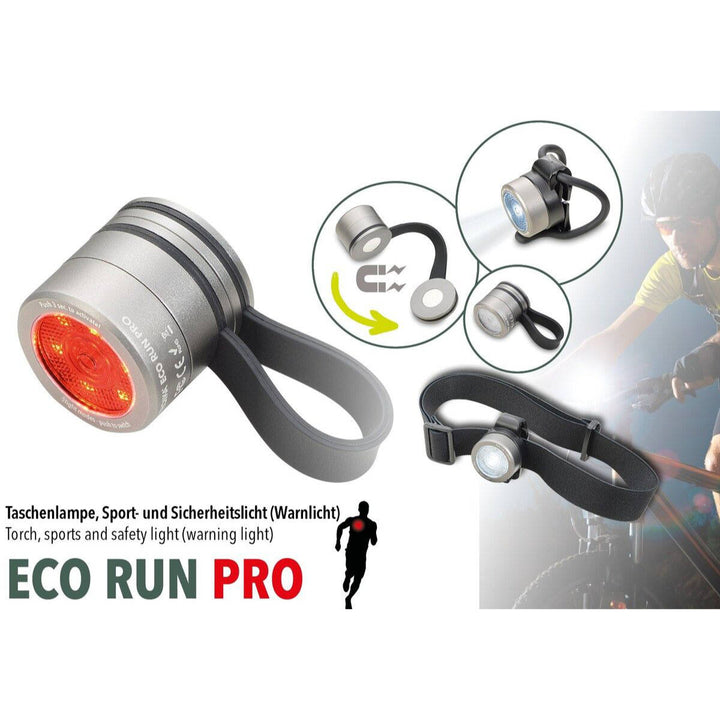 Troika Eco Run Pro Plus Rechargeable Multi Function LED Running, Cycling and Head Lamp